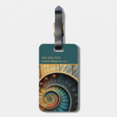 Dubman Does Design: Glowing Fibonacci Sequence Gepäckanhänger (Rückseite vertikal)