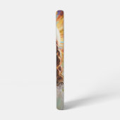 Dubman Does Design: Glowing Fibonacci Spiral Art Samsung Galaxy Hülle (Linke Seite)