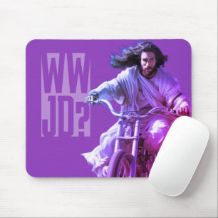 Dubman Does Design: Jesus auf Rädern, Vom Himmel g Mousepad