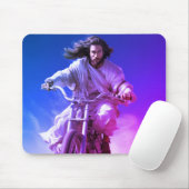 Dubman Does Design: Jesus auf Rädern, vom Himmel g Mousepad (Mit Mouse)