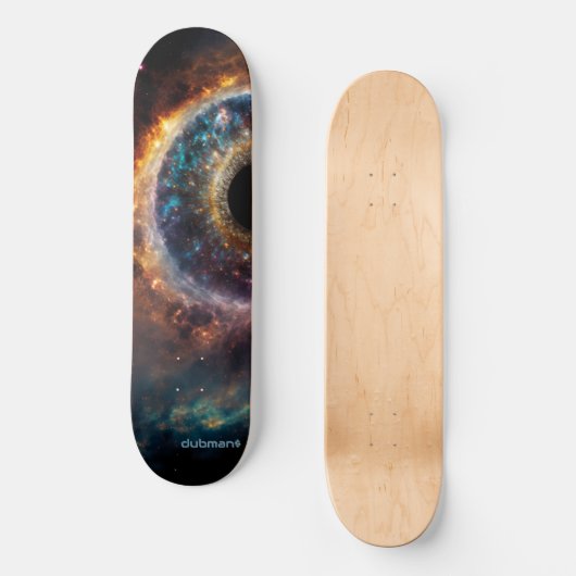 Dubman Does Design: Universal Eye, Celestial Scape Skateboard (Vorderseite)