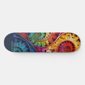Dubman entwirft: Helle Fibonacci-Schwünge Skateboard (Horizontal)