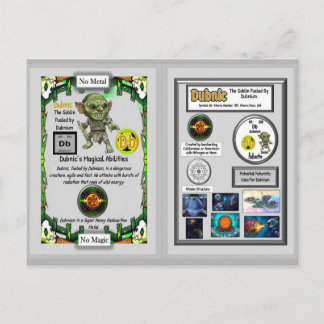 Dubnic präsentiert Dubnium-Sammelkarten Postkarte