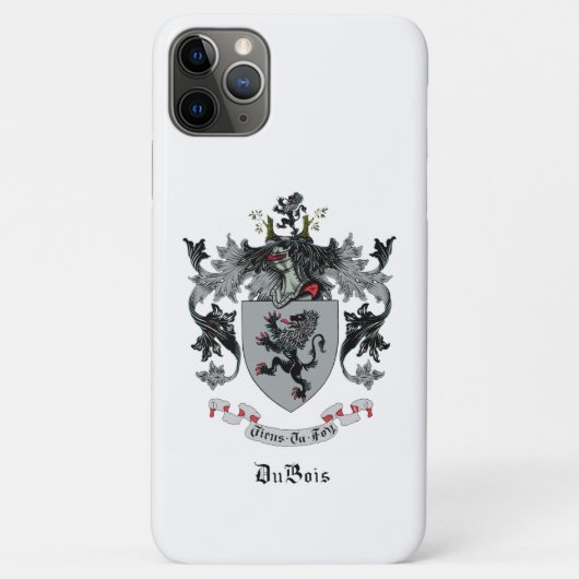 DuBois Familienwappen Smartphone Case (Rückseite)