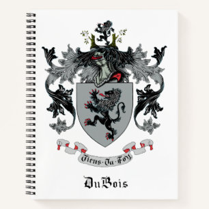 DuBois Familienwappen Spiral Notebooks Notizblock
