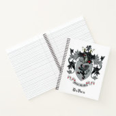 DuBois Familienwappen Spiral Notebooks Notizblock (Innenseite)