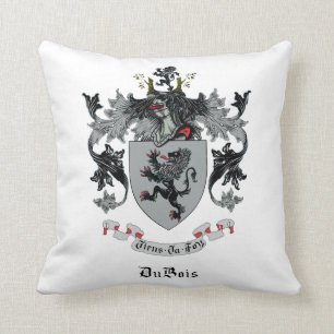 DuBois Familienwappen Throw Kissen