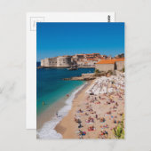 Dubrovnik Altstadt und Banje Beach Postkarte (Vorne/Hinten)