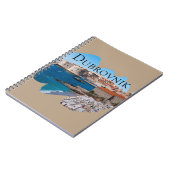 Dubrovnik: Aussicht auf Strand und Altstadt Notizblock (Linke Seite)