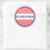 Dubrovnik City Pride Emblem – Croatian Identity Runder Aufkleber (Tasche)
