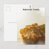 Dubrovnik Croatia Lovrijenac Fortress Postkarte (Vorne/Hinten)