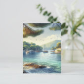 Dubrovnik Croatia Mljet Island Aqucolor Postkarte (Stehend Vorderseite)