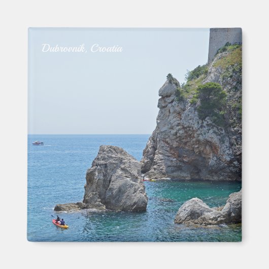 Dubrovnik Croatia Rocks Holiday Magnet (Vorne)