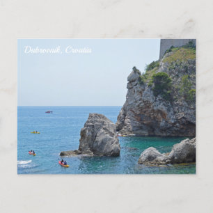 Dubrovnik Croatia Rocks Holiday Postcard Feiertagspostkarte
