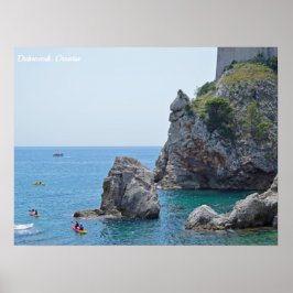 Dubrovnik Croatia Rocks Holiday Poster