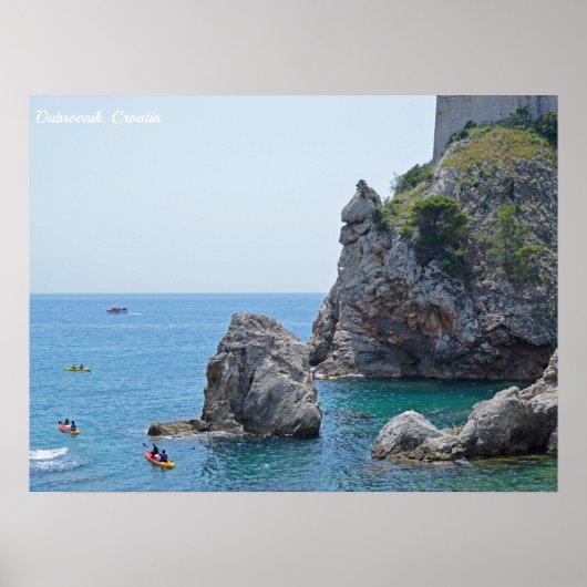 Dubrovnik Croatia Rocks Holiday Poster (Vorne)