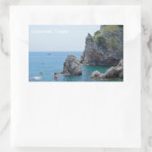 Dubrovnik Croatia Rocks Holiday Rechteckiger Aufkleber (Tasche)