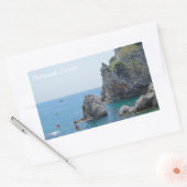 Dubrovnik Croatia Rocks Holiday Rechteckiger Aufkleber (Umschlag)