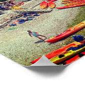 Dubrovnik Croatia West Wall Holiday Poster (Ecke)