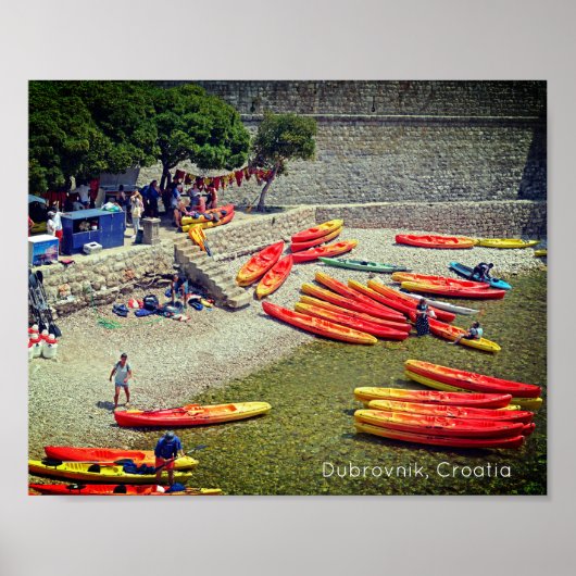 Dubrovnik Croatia West Wall Holiday Poster (Vorne)