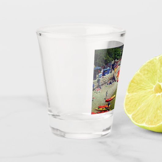 Dubrovnik Croatia West Wall Holiday Souvenir Schnapsglas (Links)