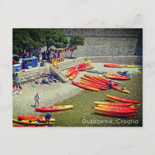 Dubrovnik Croatia West Wall Street Postcard Feiertagspostkarte