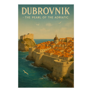 DUBROVNIK — DIE PERLE DER ADRIA POSTER