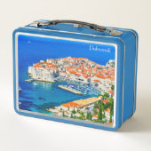 Dubrovnik-Dubrovnik Inspiriertes Design Metall Brotdose (Rückseite)