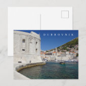 Dubrovnik Festung mit Ansichtskarte Postkarte (Vorne/Hinten)