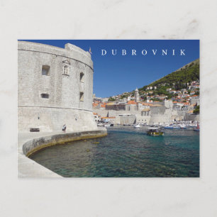 Dubrovnik Festung mit Ansichtskarte Postkarte