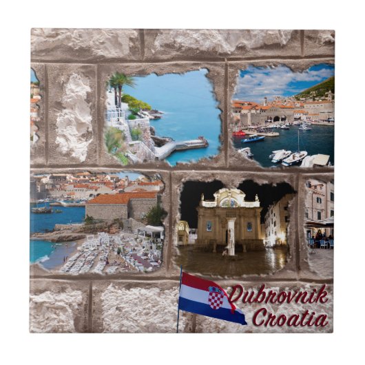 Dubrovnik Fliese (Vorderseite)