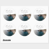 Dubrovnik Gastgeschenk Hochzeit Foto Vielen Dank Runder Aufkleber (Blatt)