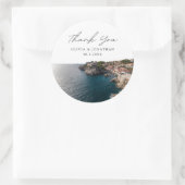 Dubrovnik Gastgeschenk Hochzeit Foto Vielen Dank Runder Aufkleber (Tasche)