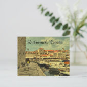 Dubrovnik Hafen Kroatien Postkarte (Stehend Vorderseite)