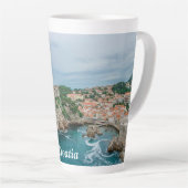 Dubrovnik Hafen und Stadtzentrum Latte Tasse (Rechte Ecke)