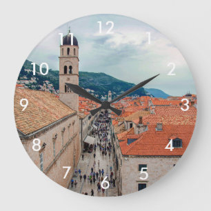 Dubrovnik Hauptstraße, Kroatien Große Wanduhr