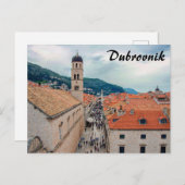 Dubrovnik Hauptstraße, Kroatien Postkarte (Vorne/Hinten)