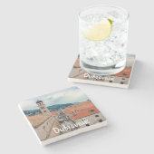 Dubrovnik Hauptstraße, Kroatien Steinuntersetzer (Seitenansicht)