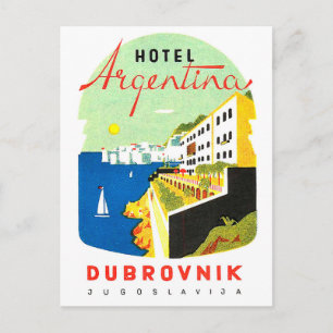 Dubrovnik, Jugoslawien, Adriatisches Meer, Vintage Postkarte