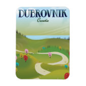 dubrovnik Kroatia Landschaftsposter. Magnet (Vertikal)