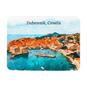 Dubrovnik Kroatien Adria Küste Panorama Aussicht Magnet