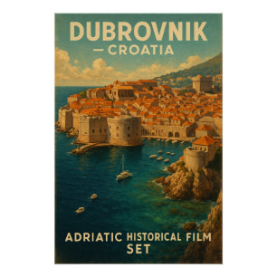 Dubrovnik, Kroatien – Adriaküste. Poster