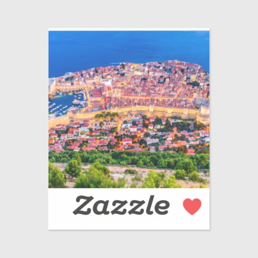 Dubrovnik Kroatien Aufkleber (Blatt)