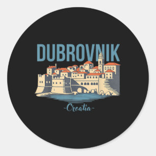 Dubrovnik Kroatien Dubrovnik Reise Kroatien Sommer Runder Aufkleber