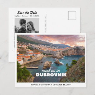Dubrovnik Kroatien Hochzeitswochenende Save the Da Postkarte