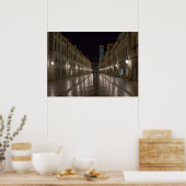 Dubrovnik Kroatien in der Nacht Poster (Küche)