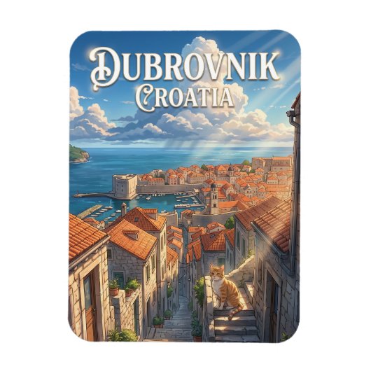 Dubrovnik, Kroatien Kroatien Magnet (Vertikal)
