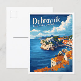 Dubrovnik Kroatien Kunst, Dichtung und Musik Postkarte
