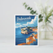 Dubrovnik Kroatien Kunst, Dichtung und Musik Postkarte (Stehend Vorderseite)