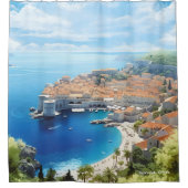 Dubrovnik Kroatien Kunst, Dichtung und Musik Vinta Duschvorhang (Vorderseite)